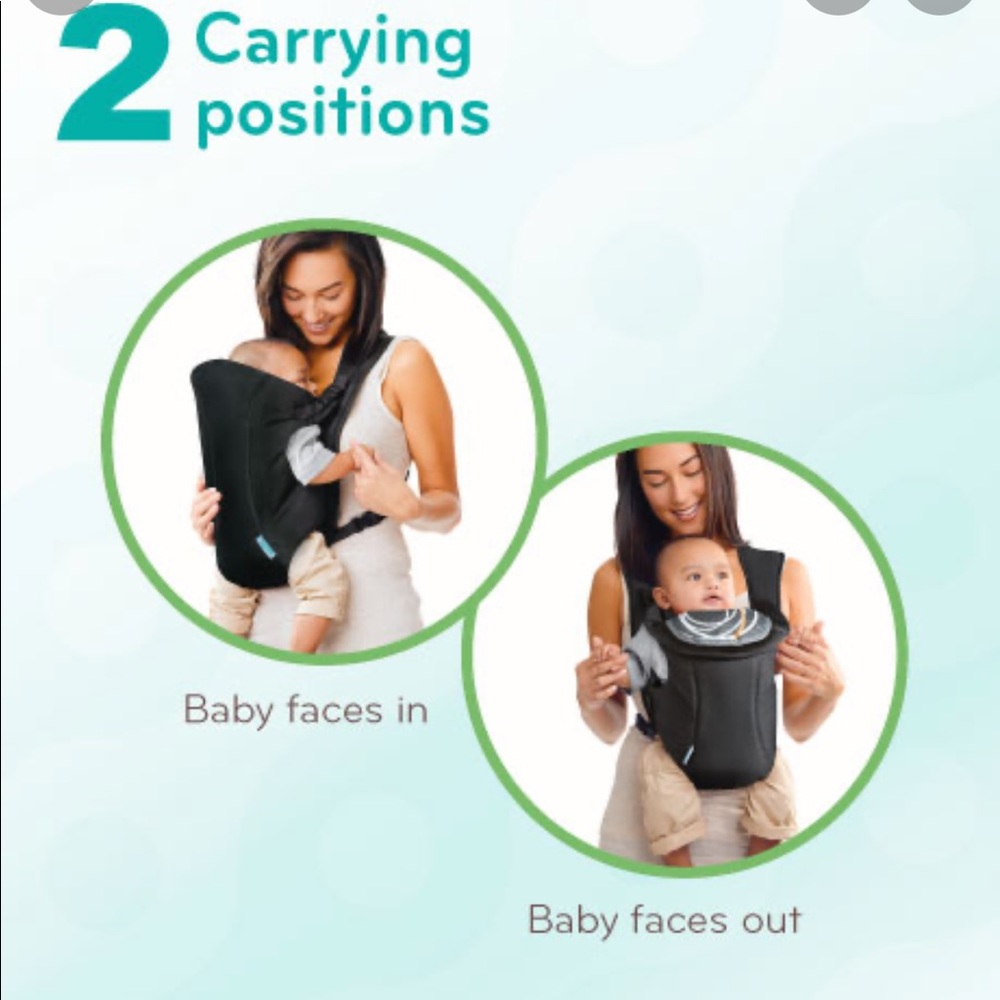 Evenflo black and grey carrier